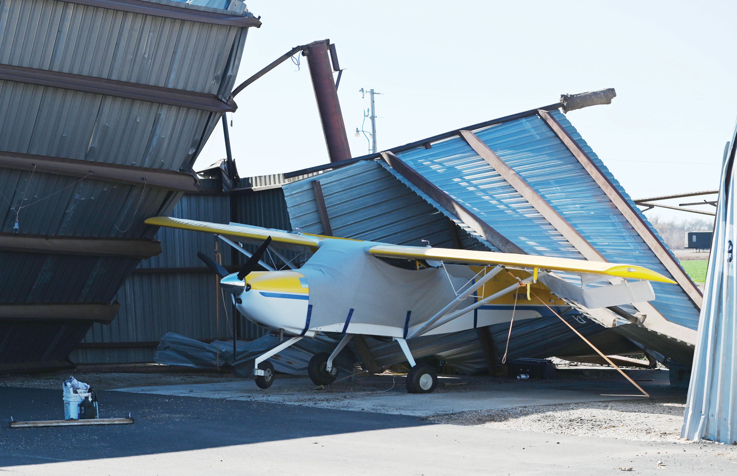EF2 tornado hits David J. Perry Airport Purcell Register